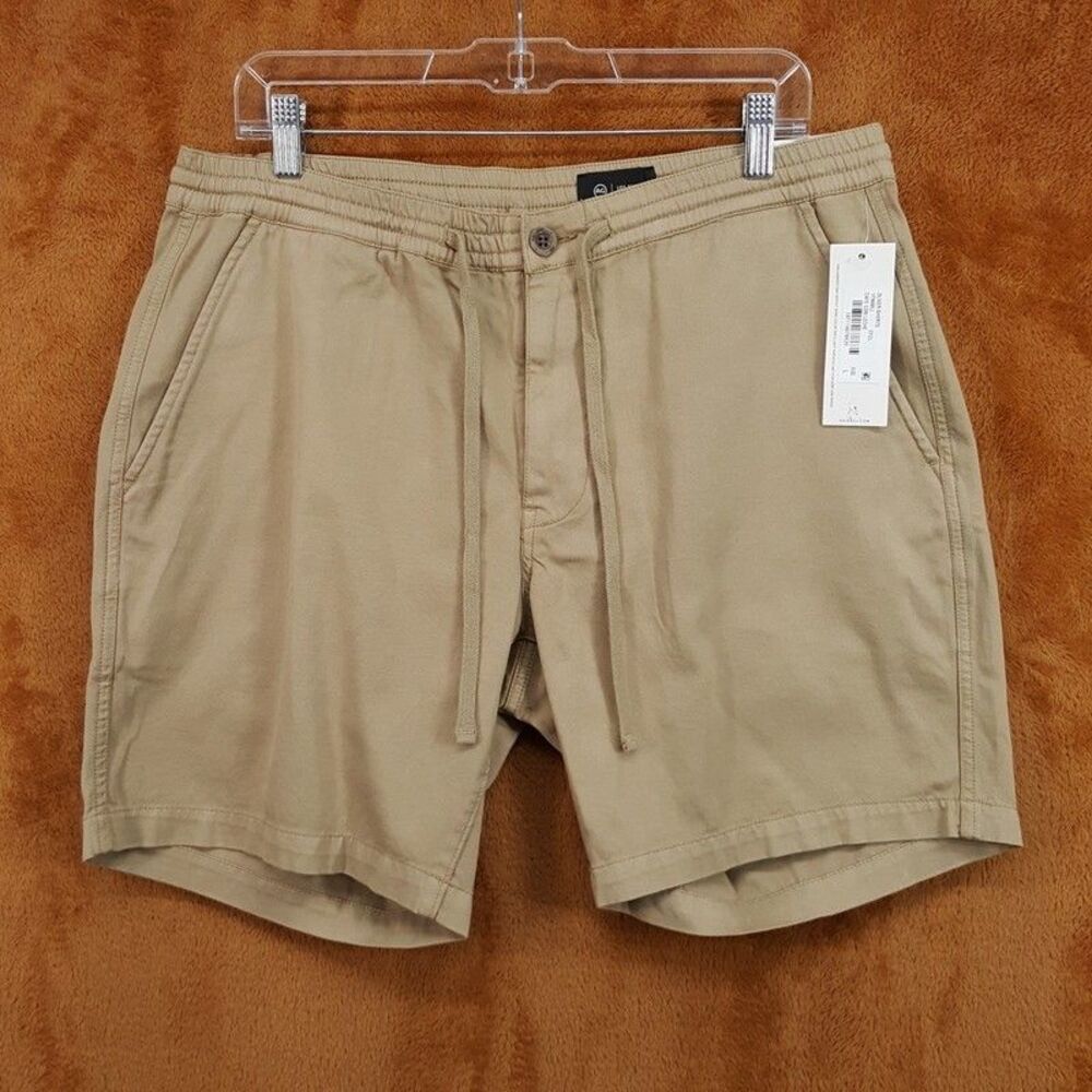 AG JEANS Shorts Mens Size Large Tan Drawstring Relaxed Fit 7" OLIVER $135